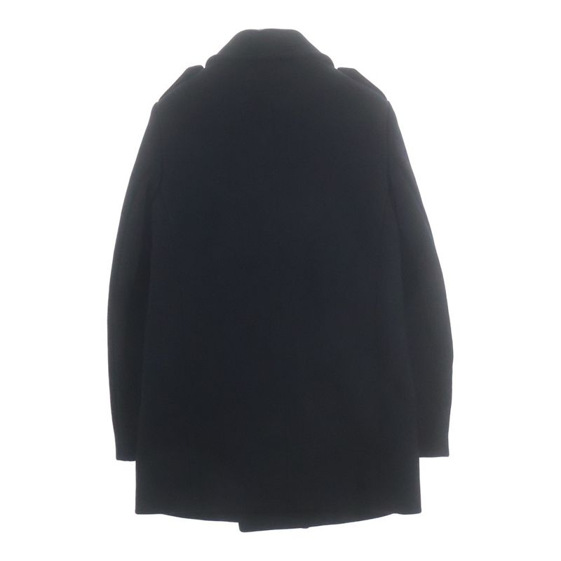 Saint Laurent Paris Melton Pea Coat Navy
