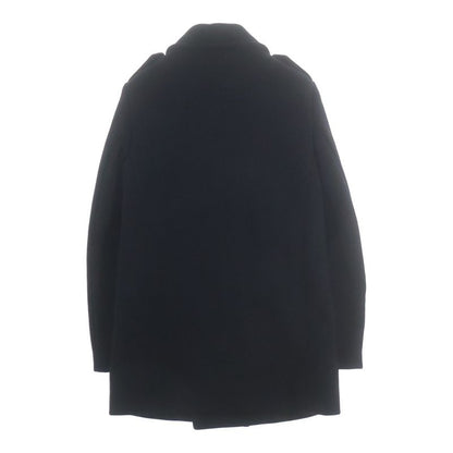 Saint Laurent Paris Melton Pea Coat Navy
