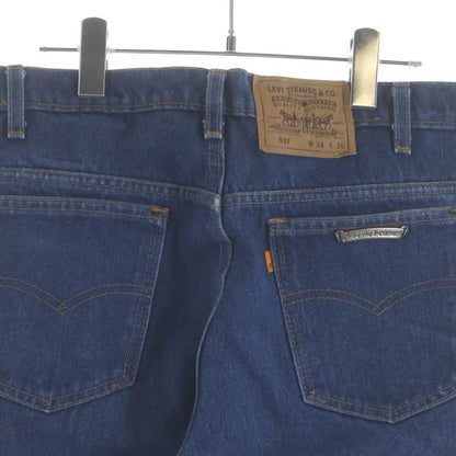 Chrome Hearts Levi's Vntg Blu Orng Tab 517 Washed Denim Pants with Cross Patch