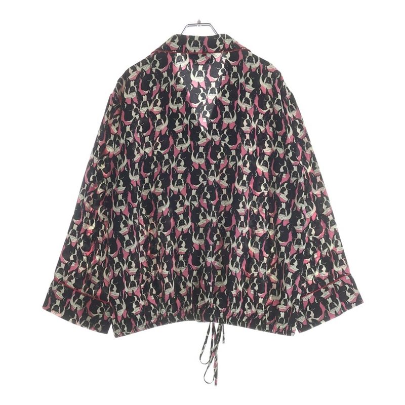 Gucci Silk Bulldog Shirt Long Sleeve Black