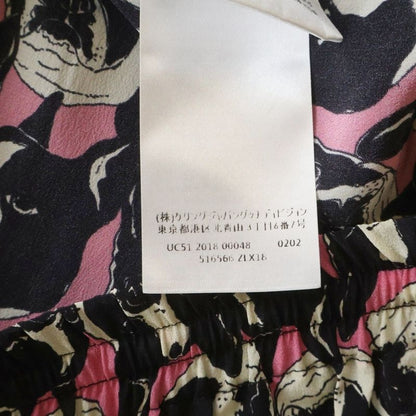 Gucci Silk Bulldog Shirt Long Sleeve Black