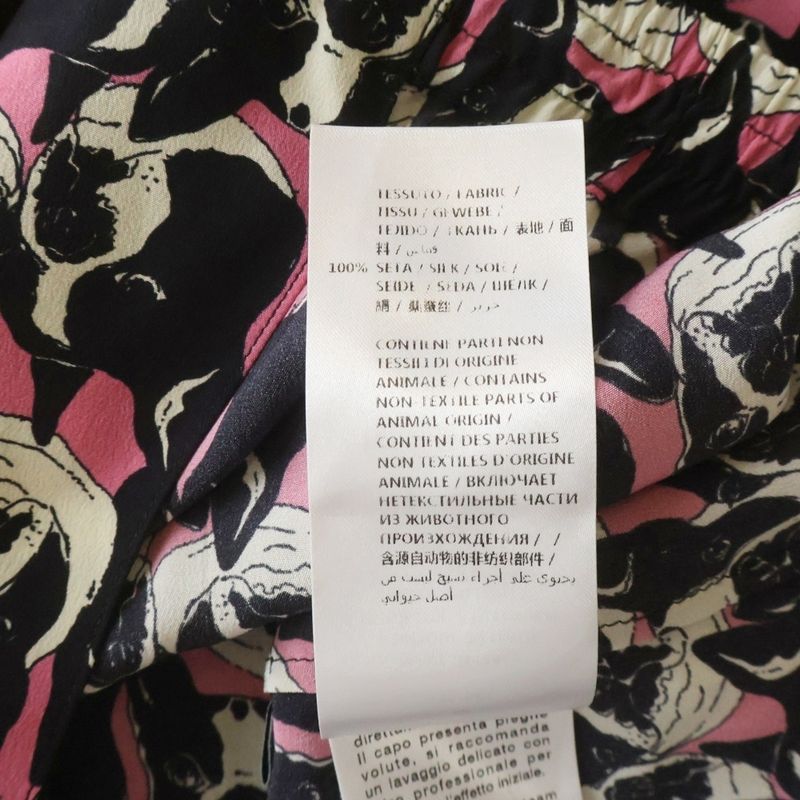 Gucci Silk Bulldog Shirt Long Sleeve Black