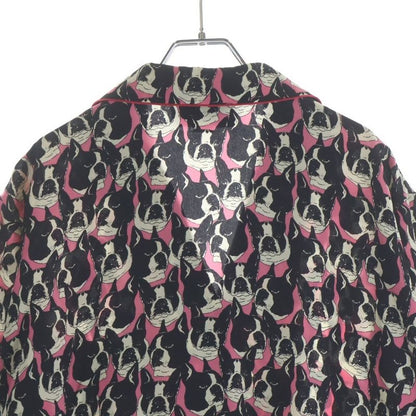 Gucci Silk Bulldog Shirt Long Sleeve Black