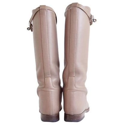 Hermes Long Boots Jumping Kelly Leather