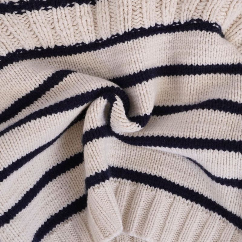 Celine Knit Sweater Border Off