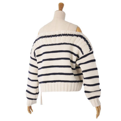 Celine Knit Sweater Border Off