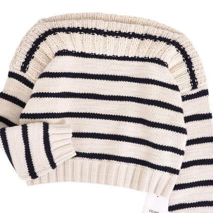 Celine Knit Sweater Border Off