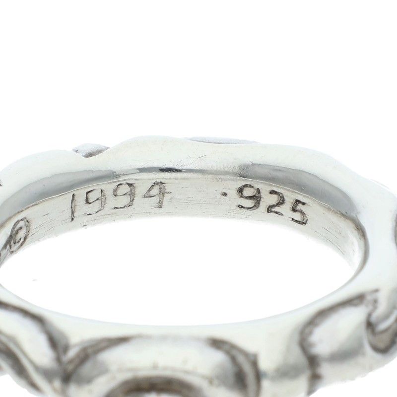 Chrome Hearts Scrl Band Scroll Silver Ring