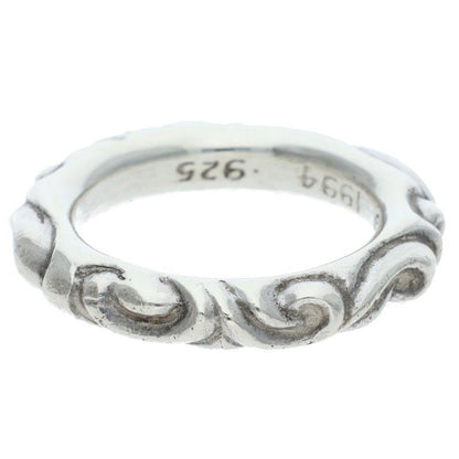 Chrome Hearts Scrl Band Scroll Silver Ring
