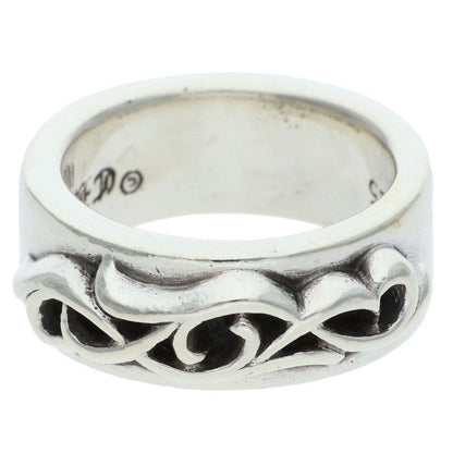 Chrome Hearts Dbl Narrow Vine Band Double Silver Ring