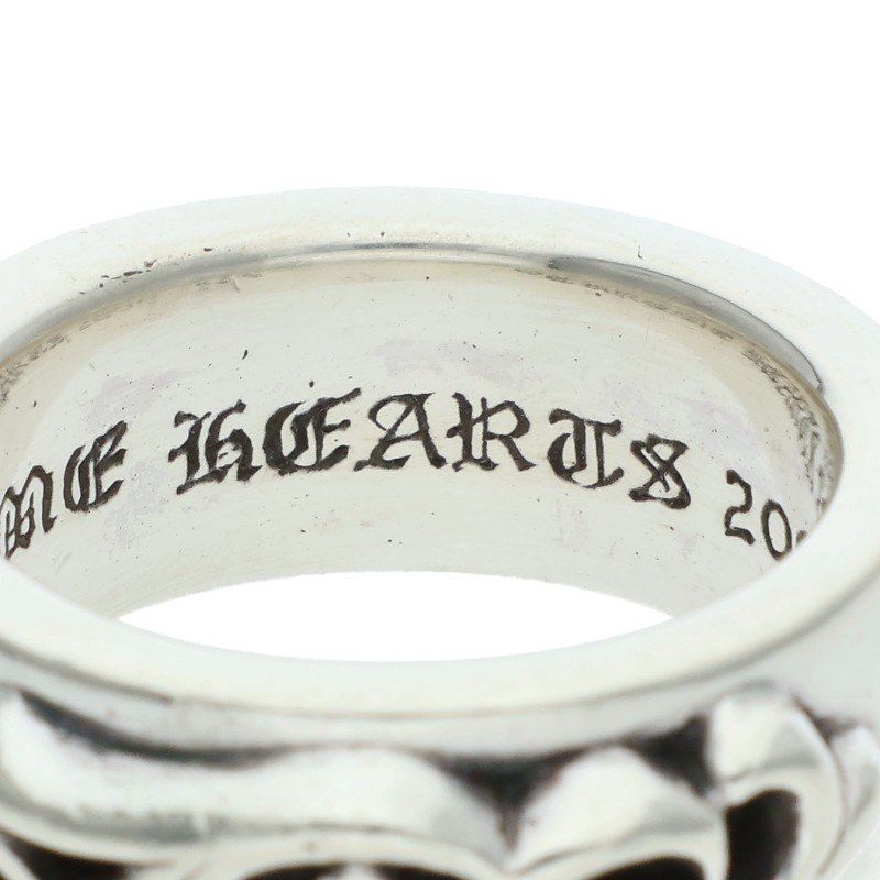 Chrome Hearts Dbl Narrow Vine Band Double Silver Ring