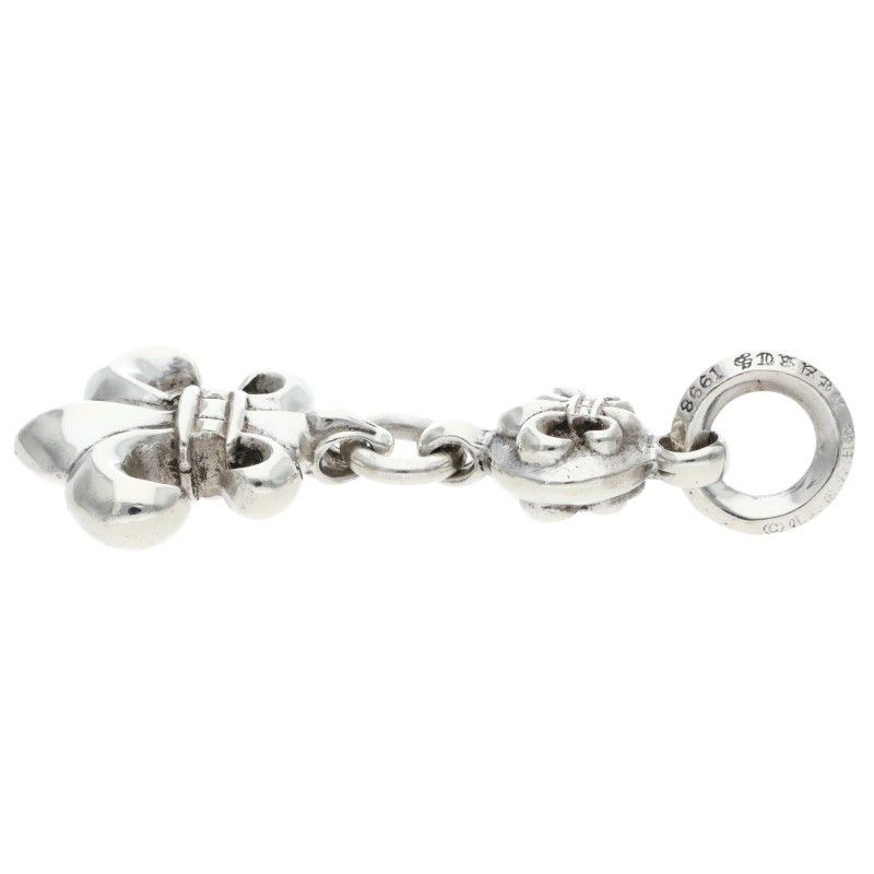 Chrome Hearts BS Fleur 1 Ball BS Charm Silver Necklace Top