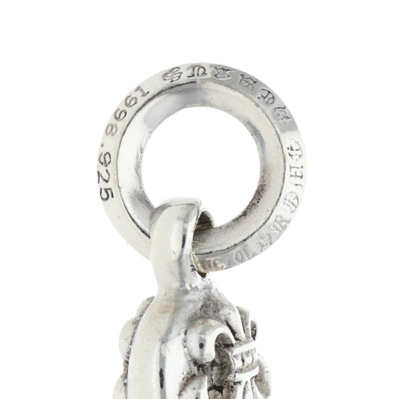 Chrome Hearts BS Fleur 1 Ball BS Charm Silver Necklace Top
