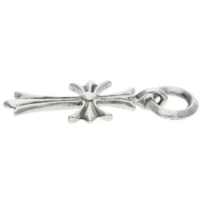 Chrome Hearts Tiny CH Cross Charm Silver Necklace Top