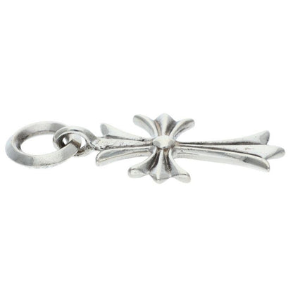 Chrome Hearts Tiny CH Cross Charm Silver Necklace Top