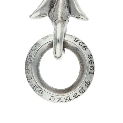 Chrome Hearts Tiny CH Cross Charm Silver Necklace Top