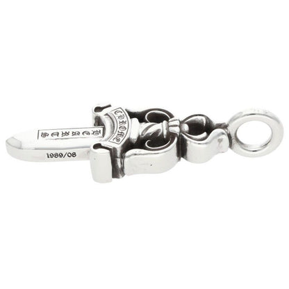 Chrome Hearts Double Dagger Pendant Silver Necklace