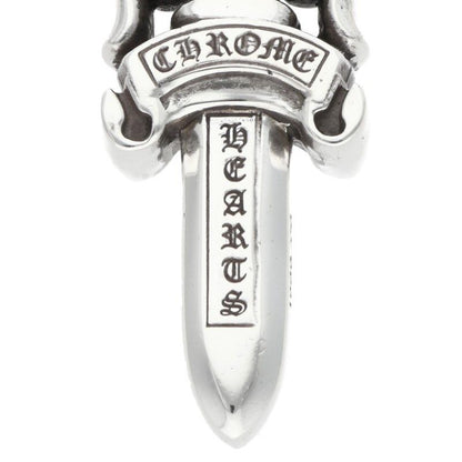 Chrome Hearts Double Dagger Pendant Silver Necklace