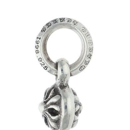 Chrome Hearts Tny CH Crs 1 Ball Tiny Ch Cross Charm Silver Necklace Top