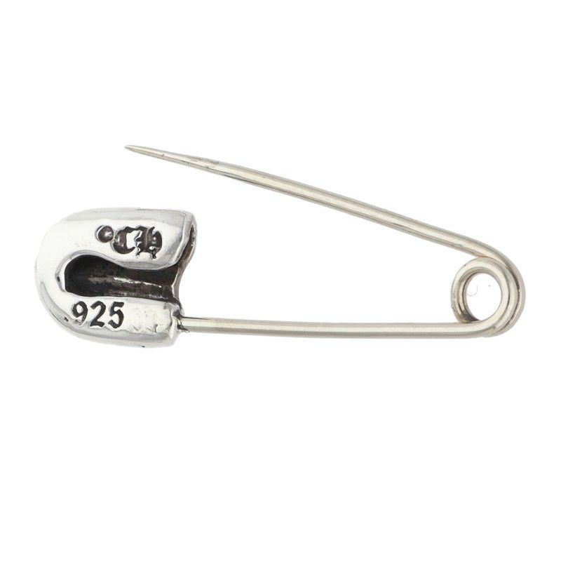 Chrome Hearts Safety Pin SM Small Pin 1 Diamond Silver Necklace Top