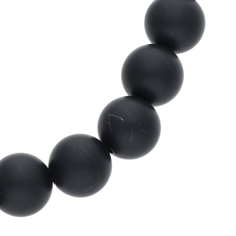 Chrome Hearts 8 mm Bead Bracelet MM Black