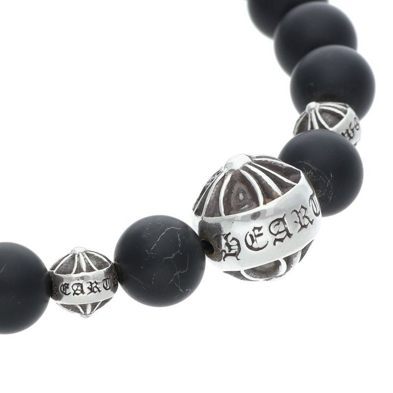 Chrome Hearts 8 mm Bead Bracelet MM Black