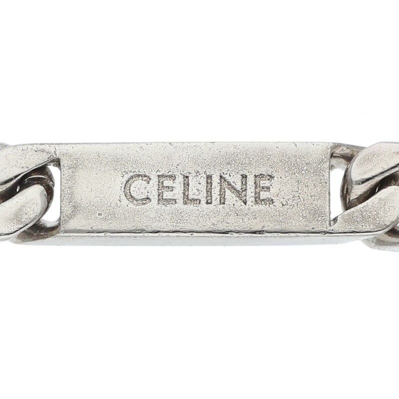 Celine Rhodium Finish Gourmet Chain Bracelet M3