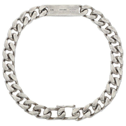 Celine Rhodium Finish Gourmet Chain Bracelet M3
