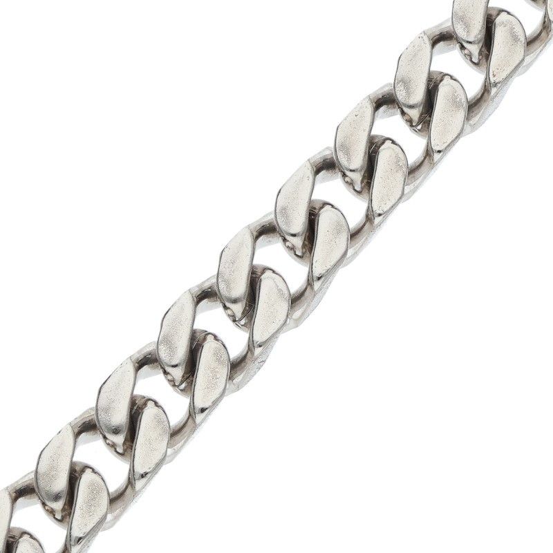 Celine Rhodium Finish Gourmet Chain Bracelet M3