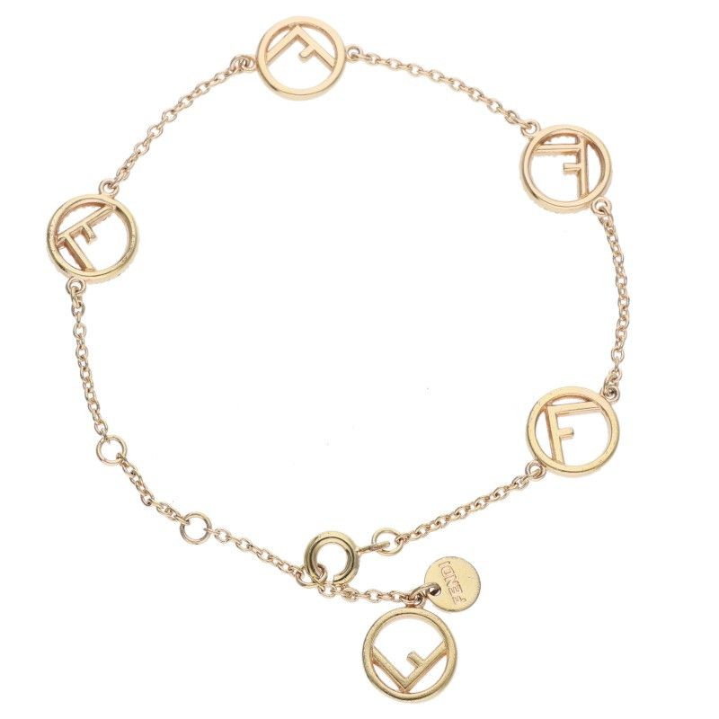 Fendi Fflogo Line Stone Bracelet