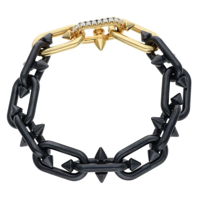 Tiffany & Co Pharrell Williams Titan 18k Yellow Gold Titanium Diamond Bracelet