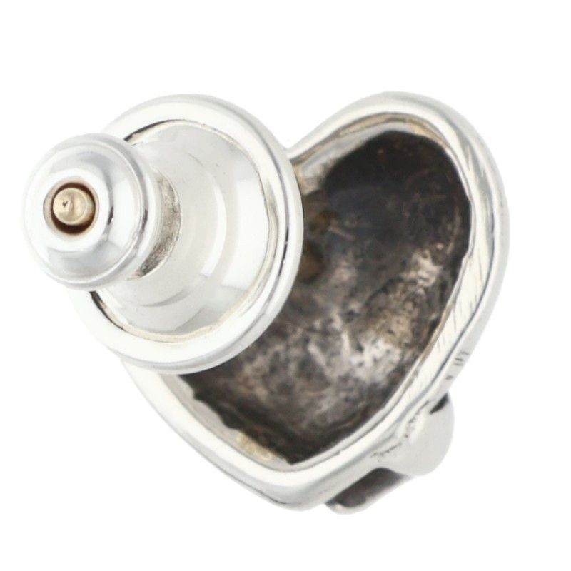 Chrome Hearts Stud Heart Silver Earrings