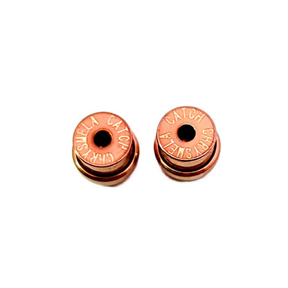 Tiffany & Co by the Yard Dby Open Heart Diamond Earrings 18k Pink Gold Polished