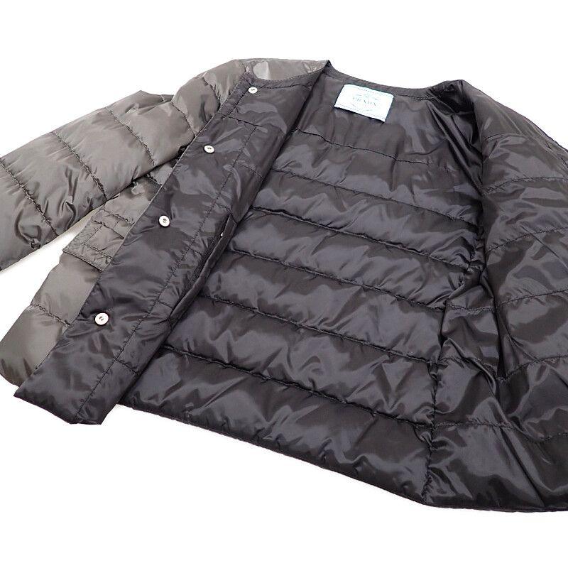 Prada 38 Down Jacket Nylon Gray