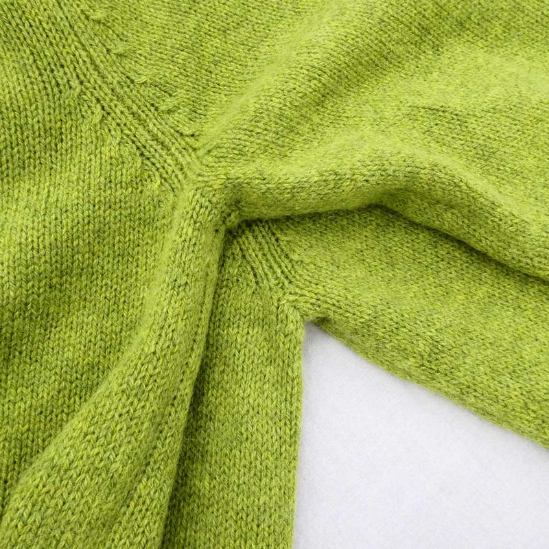 Gucci Logo Embroidery Wool Sweater Green Long Sleeve Knit