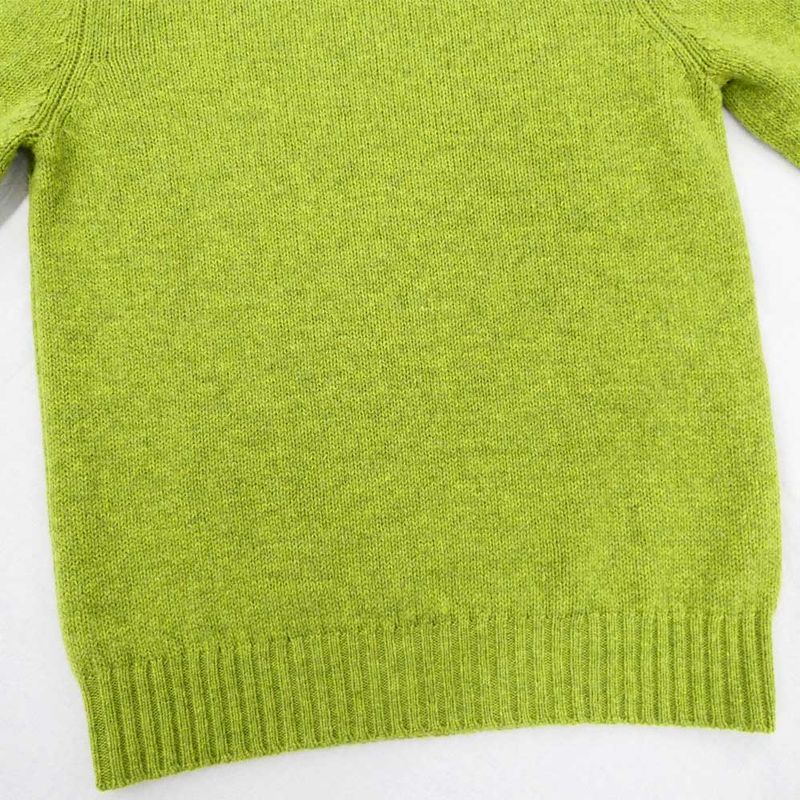 Gucci Logo Embroidery Wool Sweater Green Long Sleeve Knit