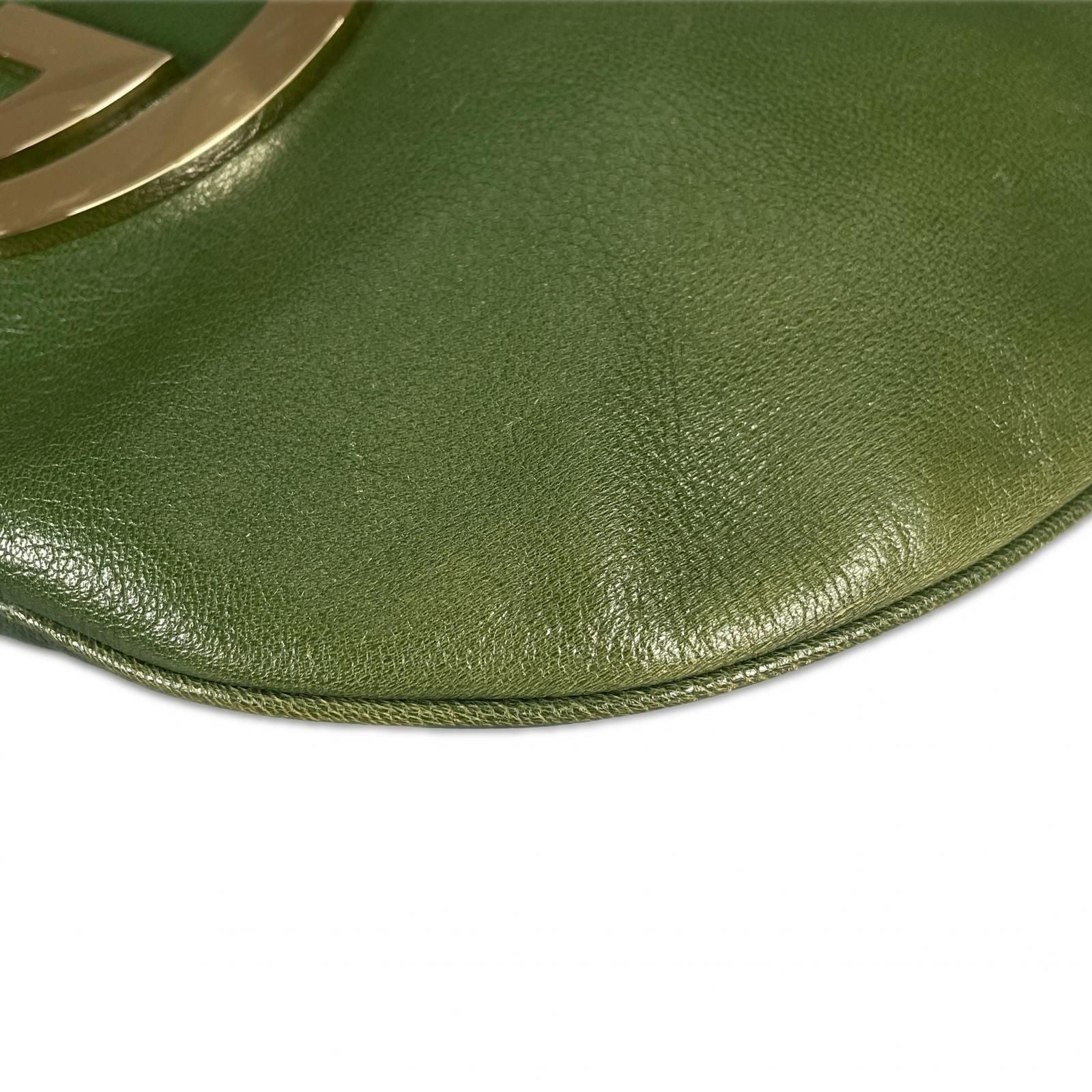 Gucci Blondie Hobo Shoulder Bag Leather Green — view 7