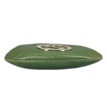 Gucci Blondie Hobo Shoulder Bag Leather Green — view 4