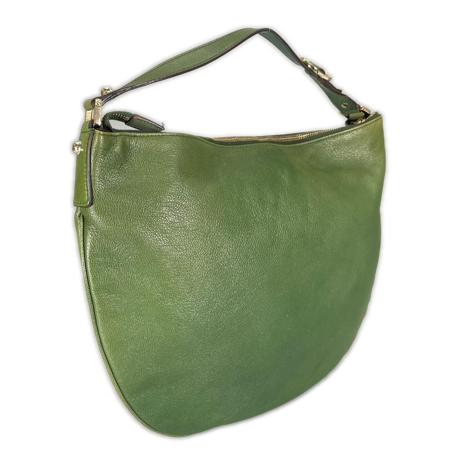 Gucci Blondie Hobo Shoulder Bag Leather Green — view 3