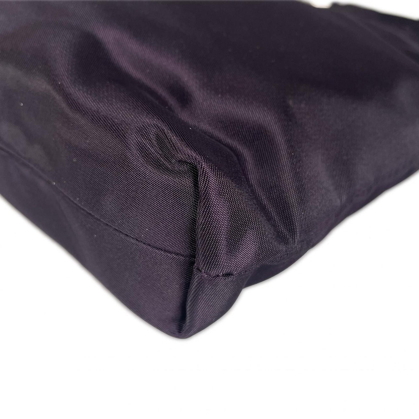 Prada Triangle Logo Handbag Nylon Purple — view 6