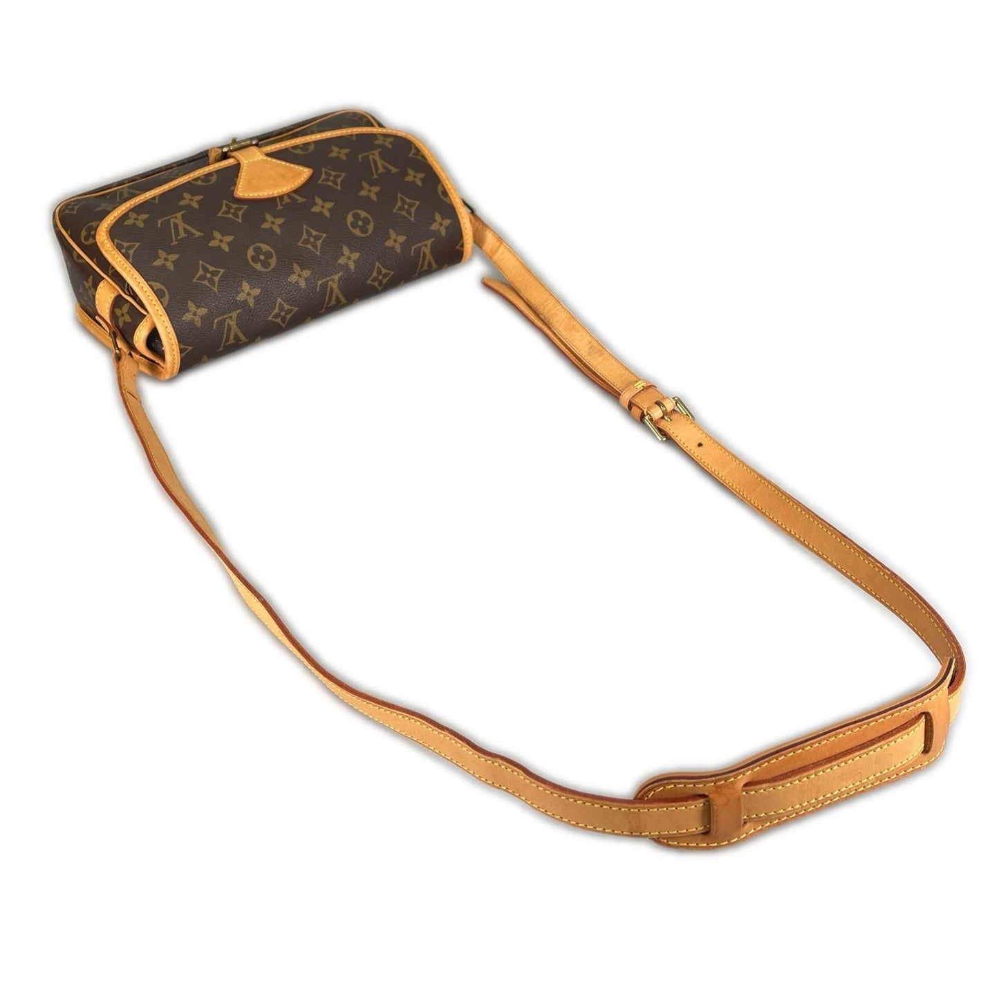Louis Vuitton Solonge Shoulder Bag Monogram Canvas Brown — view 5