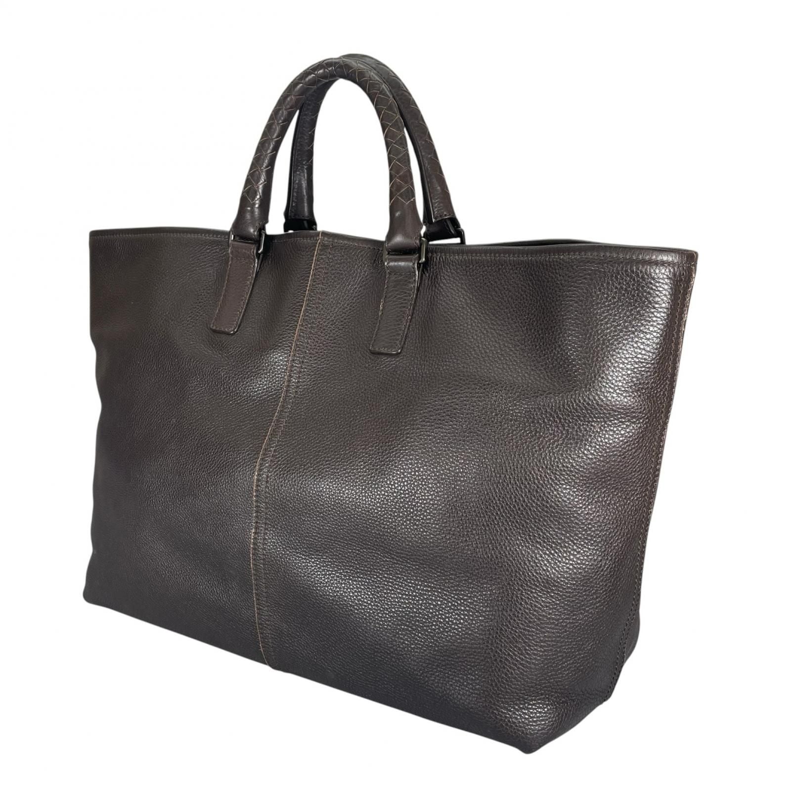 Bottega Veneta Intrecciato Tote Bag Leather Brown — view 2