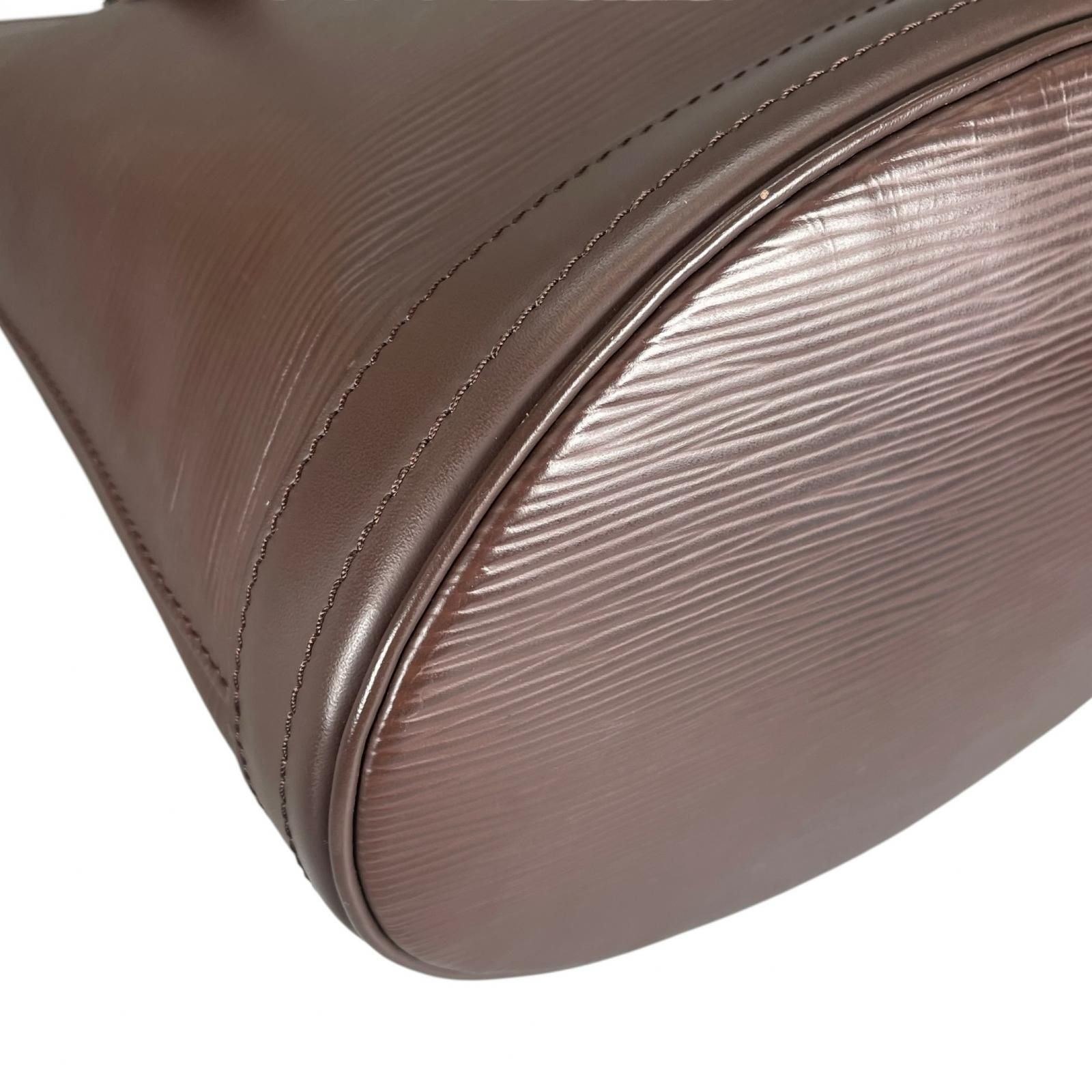 Louis Vuitton Baguette PM Tote Bag Epi Leather Brown — view 8