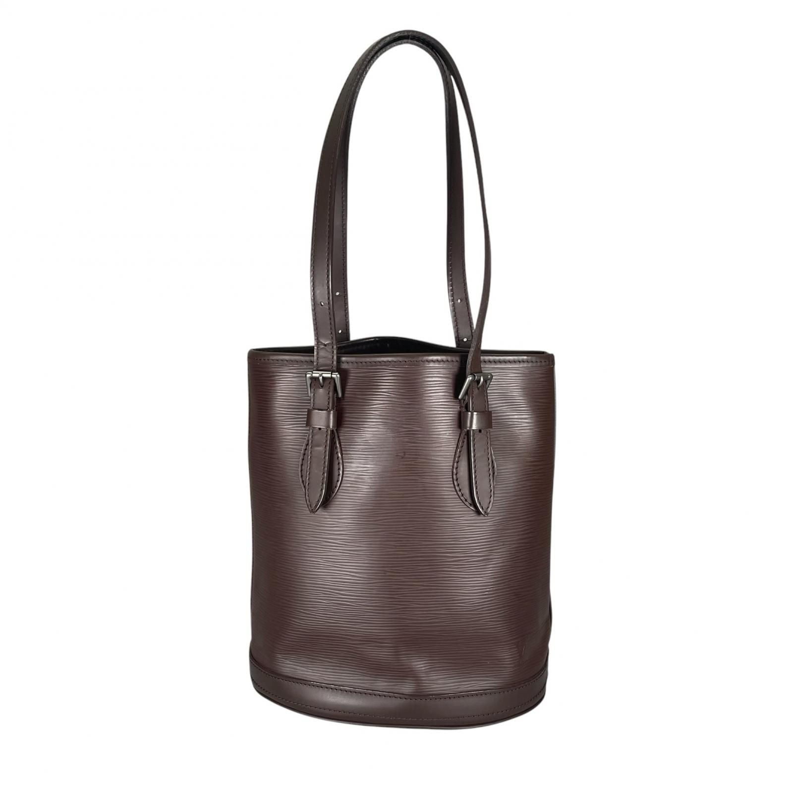 Louis Vuitton Baguette PM Tote Bag Epi Leather Brown