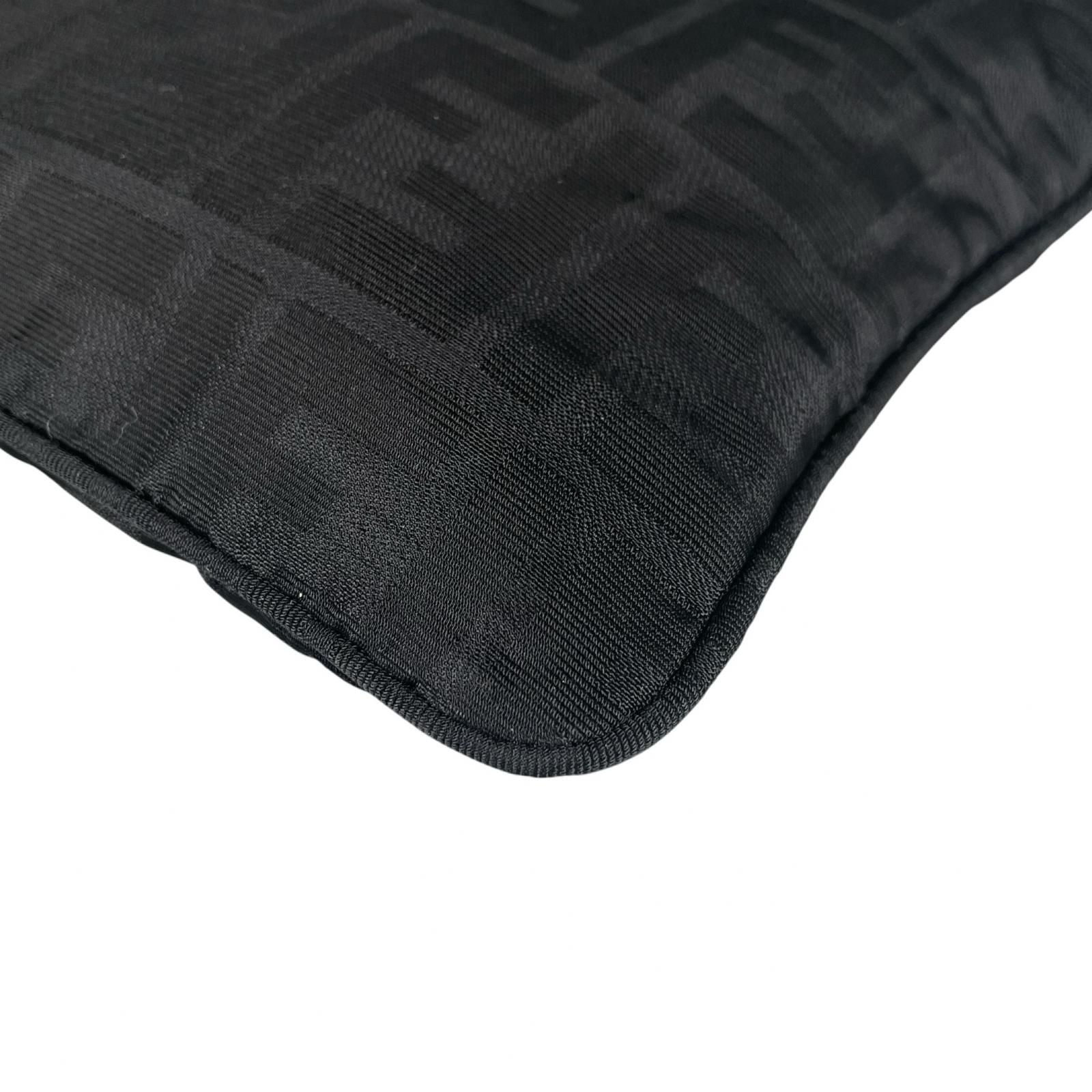 Fendi Zucca Handbag Nylon Black — view 6