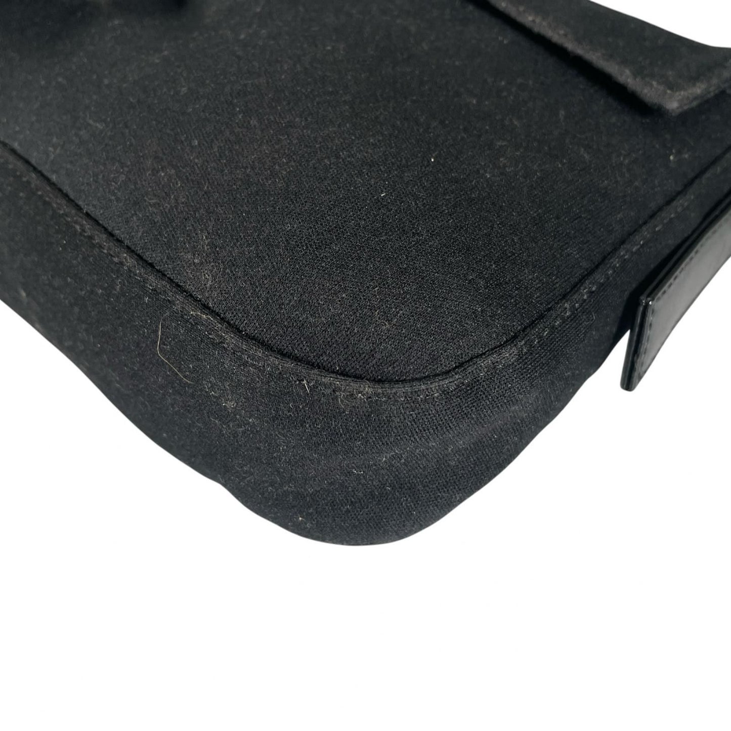 Fendi Mamma Baguette Handbag Jersey Black — view 8