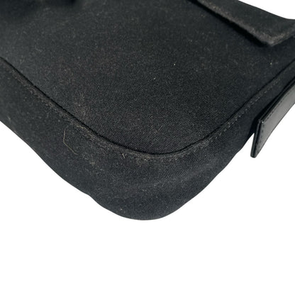 Fendi Mamma Baguette Handbag Jersey Black — view 8