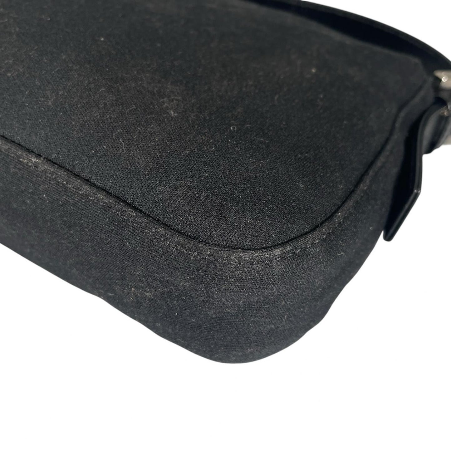 Fendi Mamma Baguette Handbag Jersey Black — view 6