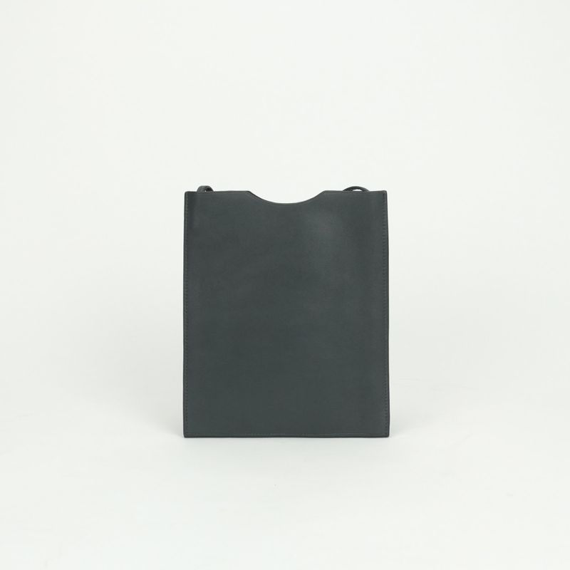 Hermes Omenitu Shoulder Bag Swift Graphite Gray Veau