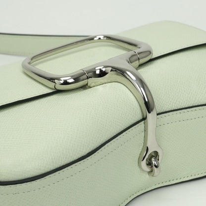 Hermes Della Cavalleria Elan Shoulder Bag Epsom Vertfizz Green Silver